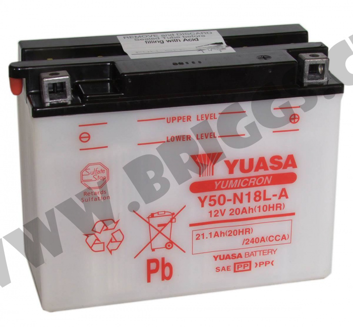 Akumulátor YUASA Y50-N18L-A (12V/20Ah)
